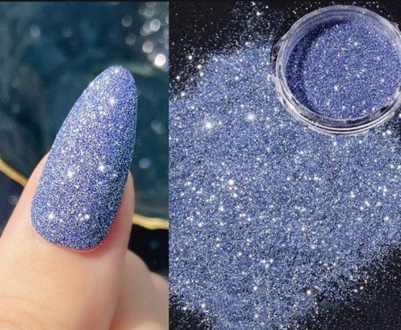 Diamond glitter, extra fine nail powder, resin, candle fondant, eye shadow, 5 grams image 2