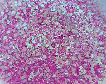 Iridescent purple chunky glitter, 5 grams