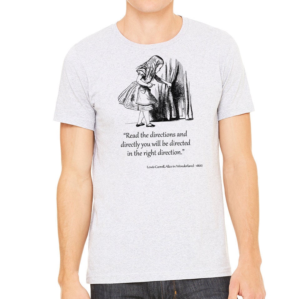 Women's T-Shirts [Out of Print] Lewis Carroll / Alice's Adventures in Wonderland Dolman Tee (Heather Grey) (Womens) Alice in Wonderland Shirt, Heather Gray Lady's T-shirt With