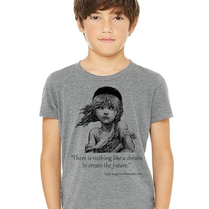 Les Miserables  shirt. Youth shirt. Dark Heather Gray Kids shirt, Shirt with quote. Les Miserables by Victor Hugo quote