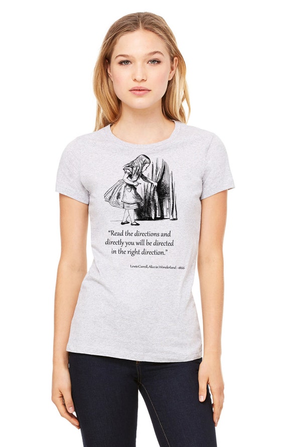 Women's T-Shirts [Out of Print] Lewis Carroll / Alice's Adventures in Wonderland Dolman Tee (Heather Grey) (Womens) Amazon.com: Alice in Wonderland Shirt, Alice in Wonderland