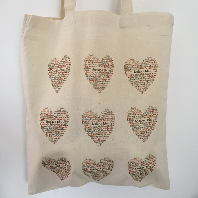 Shetland Isles and Shetland Bag Claire Kirkpatrick 100/% Cotton Tote Bag