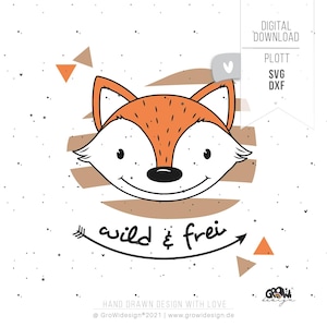 Plotter file FUCHS forest animal svg dxf