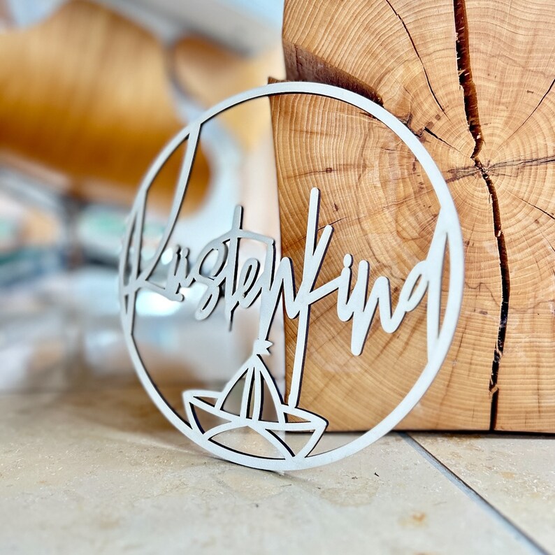 Laserdatei Küstenkind Türkranz SVG - Türschild maritim - Sommer Home Deko - inkl. Gewerbelizenz