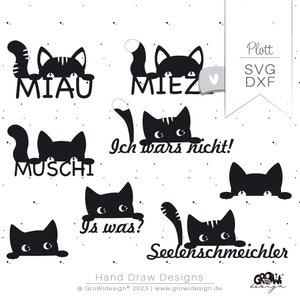 Plotter file CAT Bundle SVG - Faces