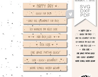 Blocks LOVE HAPPINESS HEALTH laser file plotter file