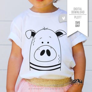 Fichier traceur SAU SVG - Cochon saucool