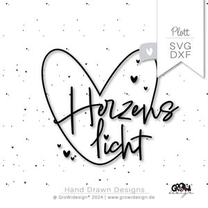 Plotterdatei Herzenslicht svg dxf