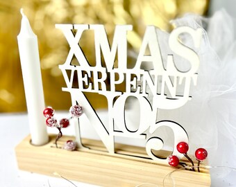 Laser file Advent calendar SVG - Christmas decoration Advent numbers