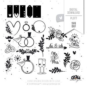 File plotter WEDDING SVG - appena sposati che si sposano JGA