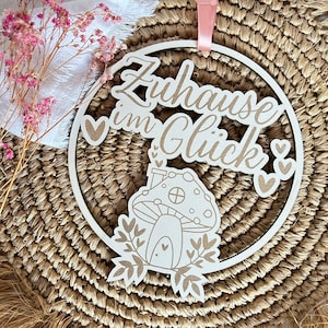 LASERBESTAND DEUR TEKEN Home in Happiness SVG Autumn Mushroom