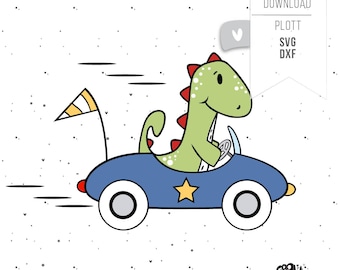 DINO Car SVG plotterfil