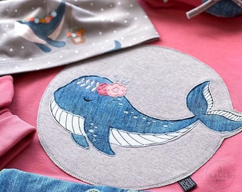 Embroidery file whale boho