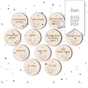 Jalons grossesse bébé laser svg