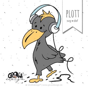 Fichier plotter RABE Raven Casque Animaux de la forêt SVG DXF