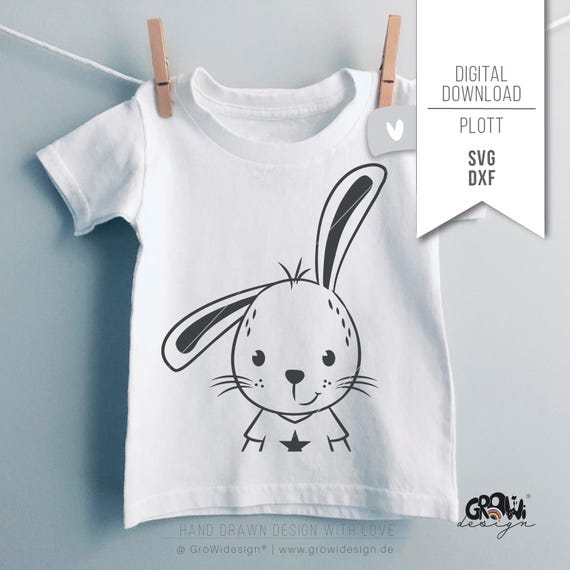 Plotterdatei HASE svg - cool Osterhase