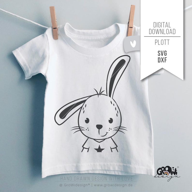 Plotterdatei HASE svg - cool Osterhase