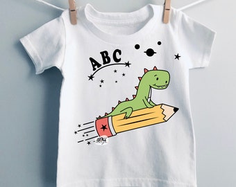 Plotter file SCHOOL DINO SVG - Schoolchild First day of school