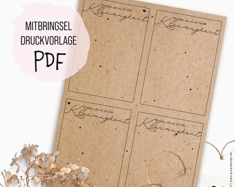Gift Template (Small Gift) PDF - Download & Print