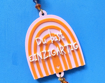 3D file RAINBOW pendant UNIQUE - 3MF | STL Suncatcher Dreamcatcher - incl. commercial license