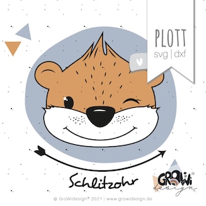 Plotterdatei Waldtier Otter svg