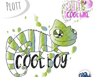 Plotter file Chameleon svg dxf
