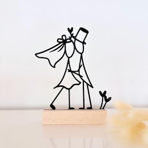 3D file WEDDING decoration - STL | 3MF Wedding couple table decoration - incl. commercial license