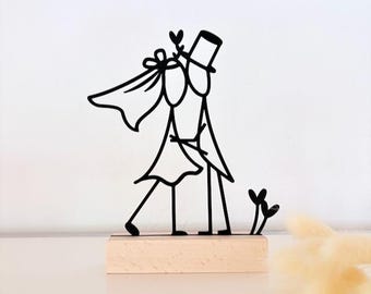 3D file WEDDING decoration - STL | 3MF Wedding couple table decoration - incl. commercial license