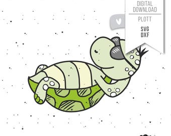Plotter file CHILLKRÖTE turtle SVG