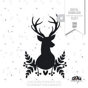 Plotterdatei HIRSCH Herbst SVG