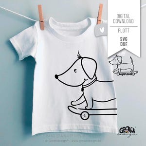 Fichier traceur DACKEL Skateboard svg dxf