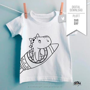 Plotterbestand DINO raketruimte SVG dxf - GW266