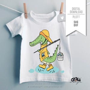 Fichier traceur CROCODILE SVG pêcheur maritime
