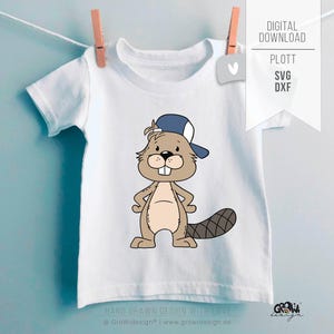 Archivo de trazador animal del bosque CASTOR SVG