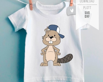 Plotter file forest animal BEAVER SVG