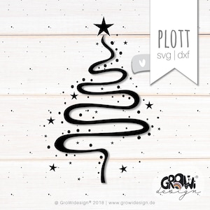 Plotter file Christmas tree XMAS svg dxf