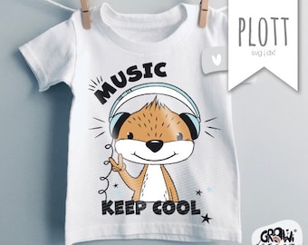 Plotter file Otter svg dxf headphones