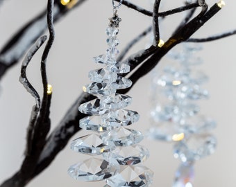 Décoration d'arbre de Noël en cristal