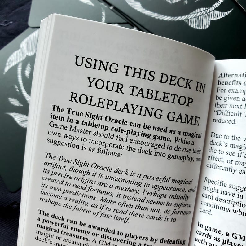 Rpg Oracle Chart The True Sight Oracle Deck - 50 Hand-drawn Fantasy-inspired Oracle ...