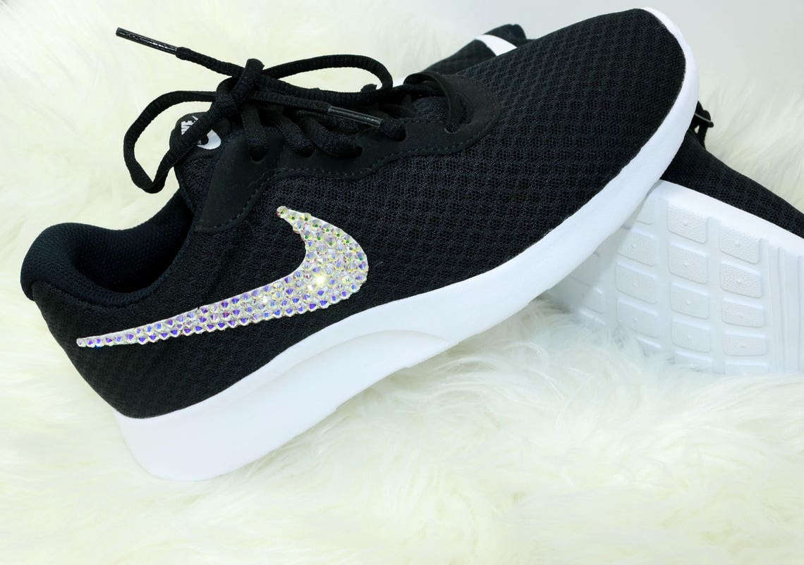 Nike Swarovski SneakersNike Tanjun Trainers LadiesRunning | Etsy