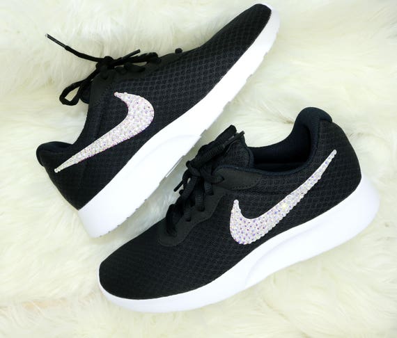 ladies black nike tanjun trainers