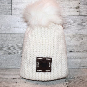 Knit Winter Baby Hat/Beanie, Baby Knit Beanie with pom pom, Knitting pattern baby hat