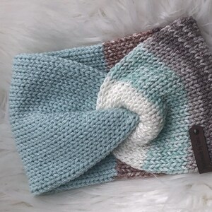 Women wool turban headband, Soft woolen head turban, Winter warm wool ear warmers