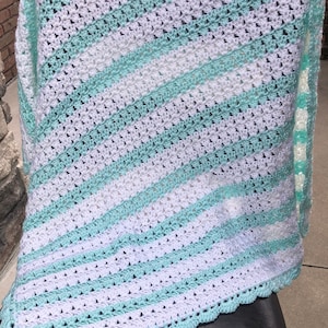 Handmade Baby Blanket, Gender Neutral Crochet Baby Blanket, Colorful Baby Blanket for Boys & Girls