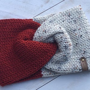 Twisted Ear Warmer Headband for Women and Children, Knitted & Cozy Twist Head Wrap, Twisted Head Wrap