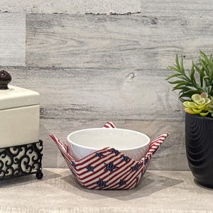 Microwave Bowl Cozy, Handmade reversible bowl cozy, Soup bowl cozy, Handmade Reversible Microwave Bowl Cozy