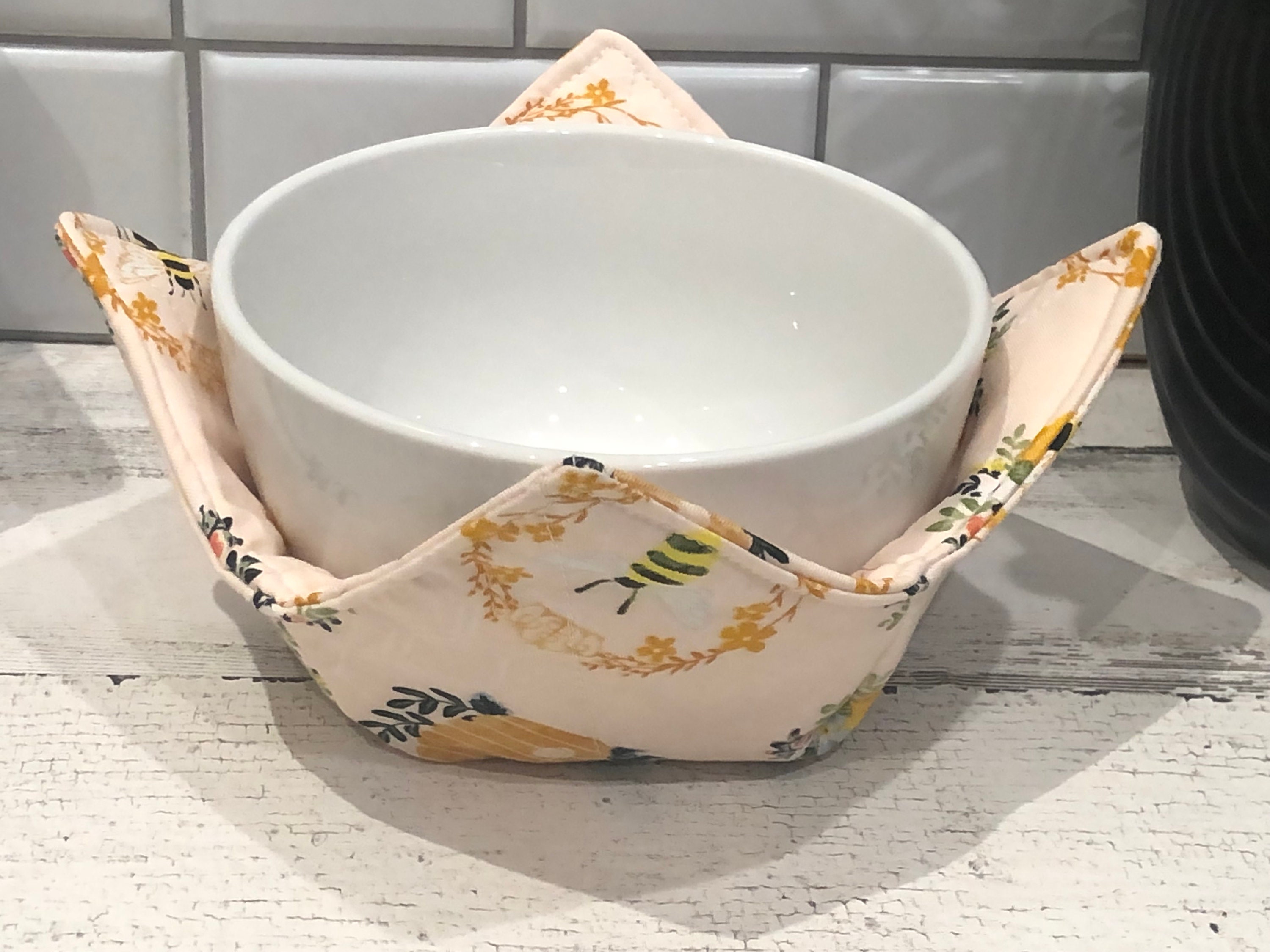 Bowl Cozies Microwavable Soup Bowl Cozies pot holder fabric bowl cozy Bowl  Cozies pot holder