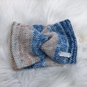 Knitted Wool Ear warmers, Warm Knit Hairband, Ear Warmer Headband , Knitted Headband, Hand Crocheted Adult Ear Warmer