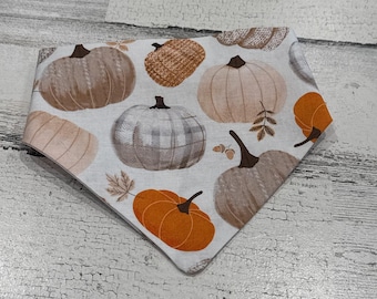 Pumpkin Dog Bandana – Halloween Cotton Scrunchie Pet Scarf