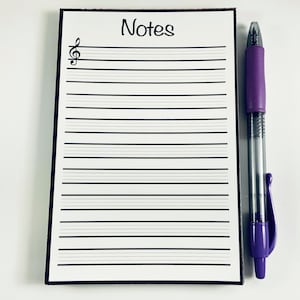 Music notepad for the Love of Music